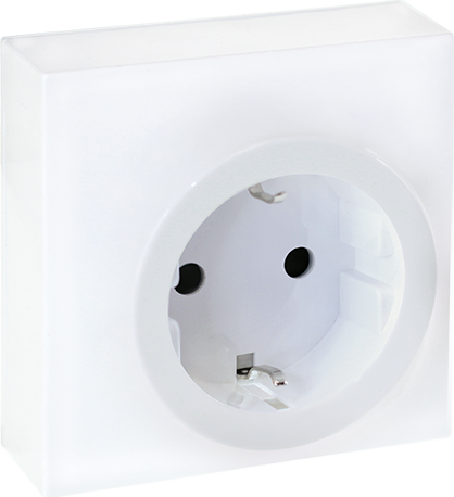 DUNE Prise 2P+T Schuko blanc