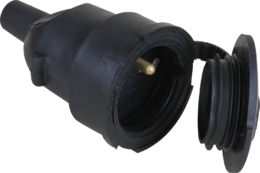 Prolongateur 16A caoutchouc étanche IP65 avec bague