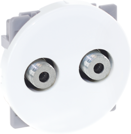 COMETE Double prise TV multi-service type F blanc