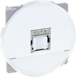 COMETE Prise RJ45 blindée Cat.6 STP (Grade2 TV) blanc