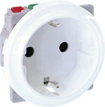 COMETE Prise 2P+T Schuko blanc