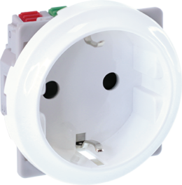 COMETE Prise 2P+T Schuko blanc