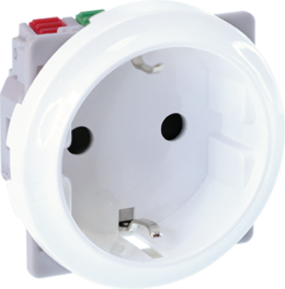COMETE Prise 2P+T Schuko blanc