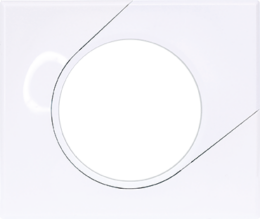COMETE Plaque 1 poste Classic White