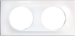 COMETE Plaque 2 postes Classic White