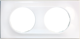 COMETE Plaque 2 postes Classic White