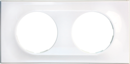 COMETE Plaque 2 postes Classic White