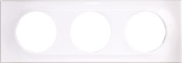 COMETE Plaque 3 postes Classic White