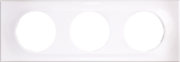 COMETE Plaque 3 postes Classic White