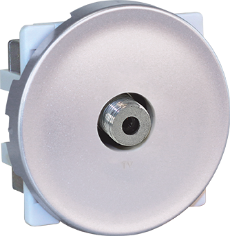 COMETE Prise TV multi-service type F SILVER