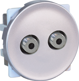 COMETE Double prise TV multi-service type F SILVER