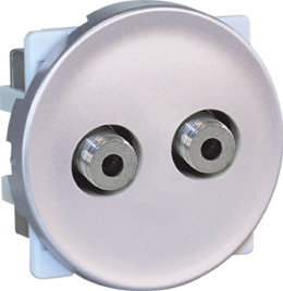 COMETE Double prise TV multi-service type F SILVER