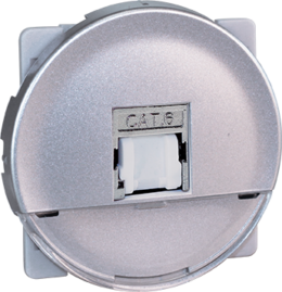 COMETE Prise RJ45 blindée Cat.6 FTP (Grade1 TV) Silver
