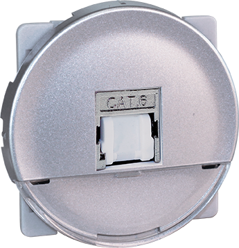 COMETE Prise RJ45 blindée Cat.6 STP (Grade2 TV) Silver