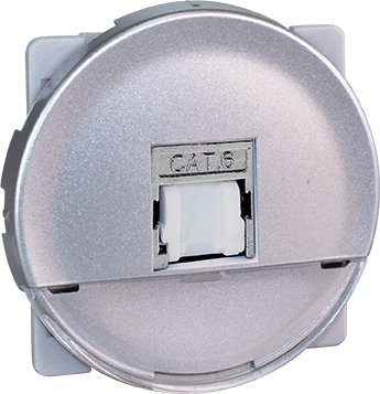 COMETE Prise RJ45 blindée Cat.6 STP (Grade2 TV) Silver