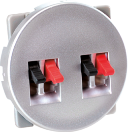 COMETE Double prise hauts-parleurs SILVER