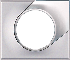 COMETE Plaque 1 poste SILVER