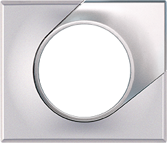 COMETE Plaque 1 poste SILVER