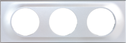 COMETE Plaque 3 postes SILVER