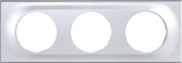 COMETE Plaque 3 postes SILVER