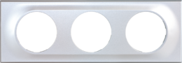 COMETE Plaque 3 postes SILVER