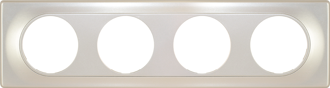 COMETE Plaque 4 postes TITANE