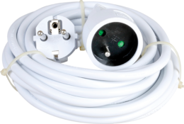Rallonge 10/16A cable3x1.5mm² 3m blc