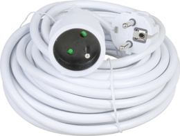 Rallonge 10/16A cable 3x1.5mm² 10m blc