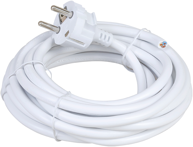 Cordon 3x1.5mm² 5m blanc