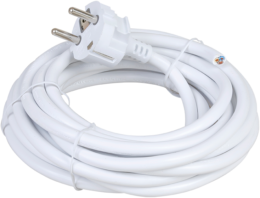 Cordon 3x1.5mm² 5m blanc