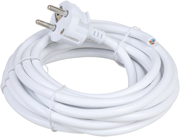Cordon 3x1.5²  5m blanc