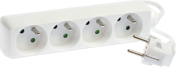 Bloc4 pr.2P+T blanc s.int cordon 3G1.5² - 1.5m