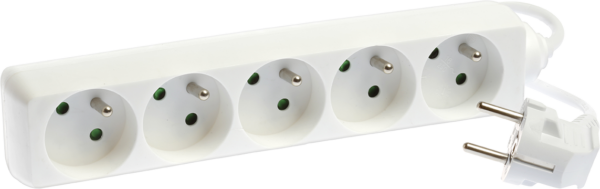 Bloc5 pr.2P+T blanc s.int cordon 3G1.5² - 1.m