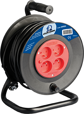 Enrouleur 3x1,5mm² 25m noir