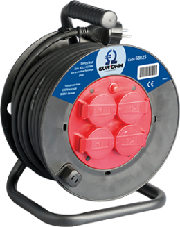 Enrouleur étanche IP44 3x1,5mm²  25m
