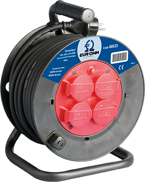 Enrouleur étanche IP44 3x1,5mm² 25m