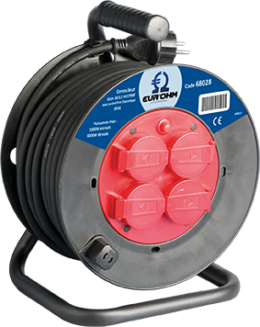 Enrouleur étanche IP44 3x2,5mm²  40m