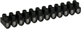 Barrette acier noire 16mm²