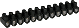 Barrette acier noire 25mm²