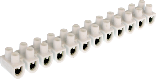 Barrette acier blanche 25mm²