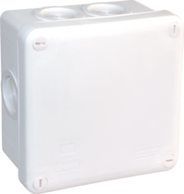 Boite de dérivation blanche IP55 105x105x55mm -7 entrées- 960°C