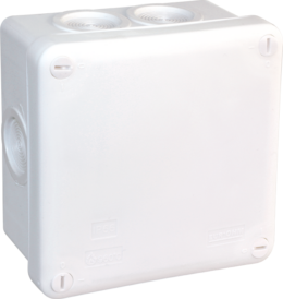 Boite de dérivation blanche IP55 105x105x55mm -7 entrées- 960°C