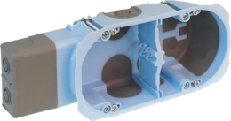 Boite d'appareillage AIR'metic pour micromodule 2 postes profondeur 40mm entraxe 71mm pour cloisons sèches