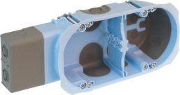 Boite d'appareillage AIR'metic pour micromodule 2 postes profondeur 40mm entraxe 71mm pour cloisons sèches