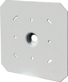 Plaque support 100x100mm d'appareillage saillie pour isolation par l'extérieur
