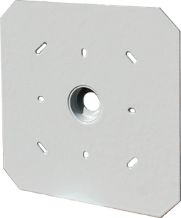 Plaque support 100x100mm d'appareillage saillie pour isolation par l'extérieur