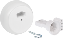 Kit point de centre DCL saillie  + piton 30mm + fiche/douille DCL E27
