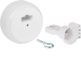 Kit point de centre DCL saillie  + piton 30mm + fiche/douille DCL E27