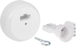 Kit point de centre DCL saillie  + piton 30mm + fiche/douille DCL E27