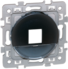 SQUARE Plastron pour noyau de prise RJ45 format KEYSTONE Vulcain ( noyau non fourni)